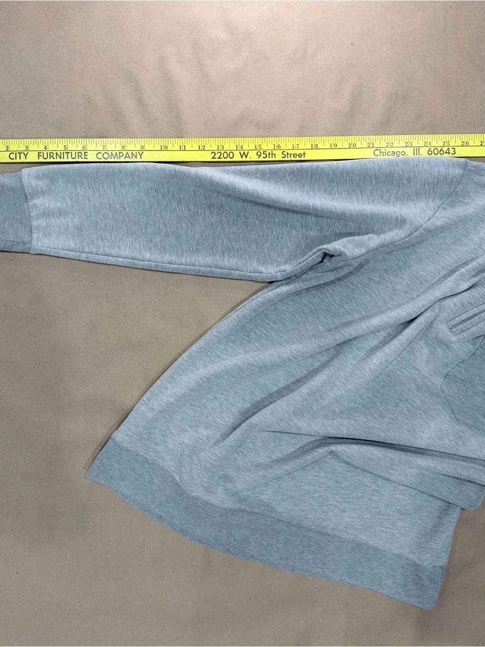 Criquet Quarter‑Zip Pullover – Men’s M Light Gray Modal Blend